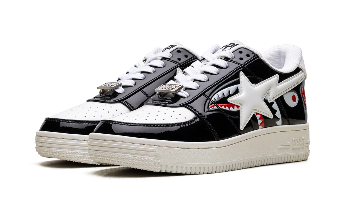 A Bathing Ape Bape Sta Low Color Block Shark Black