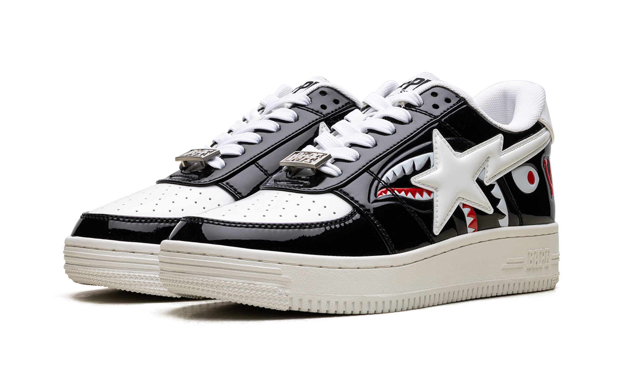 A Bathing Ape Bape Sta Low Color Block Shark Black
