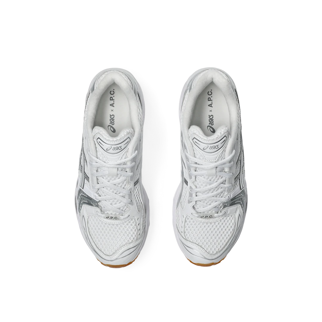 ASICS Gel-Kayano 14 A.P.C. White Pure Silver, White/Pure Silver (1203A727-100)