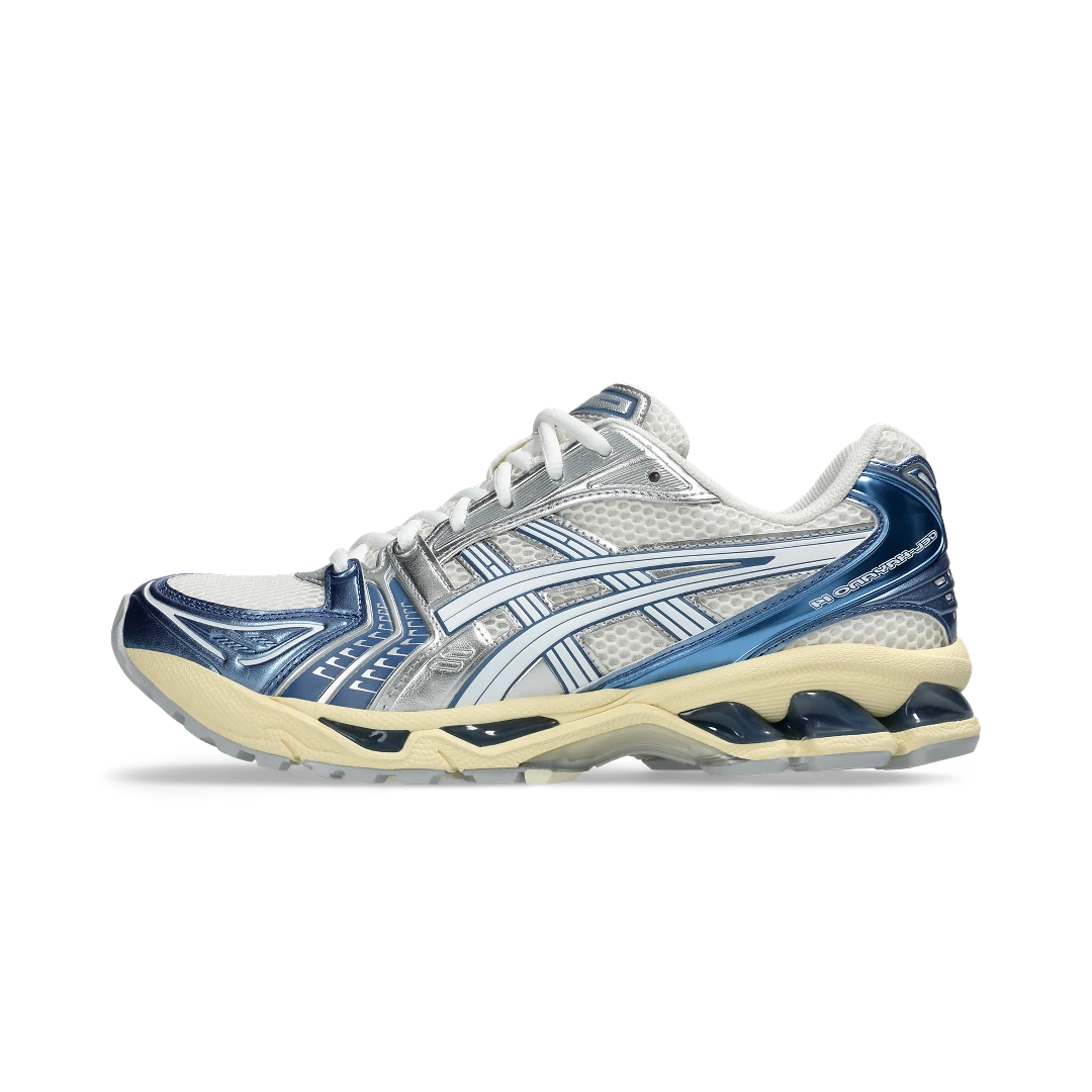 ASICS Gel-Kayano 14 Cream Metallic Blue, Cream/Metallic Blue (1203A537-102)
