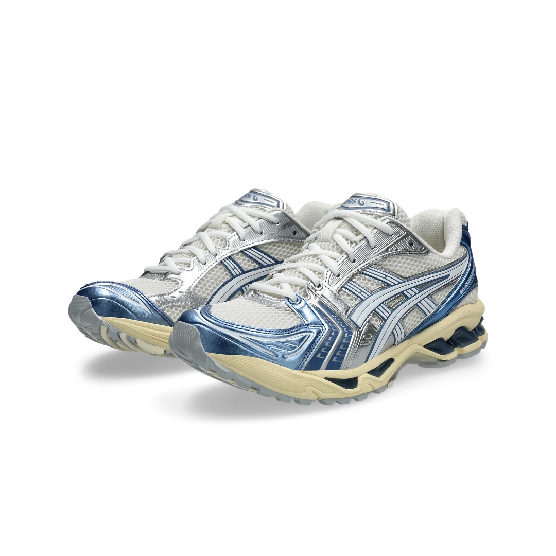 ASICS Gel-Kayano 14 Cream Metallic Blue, Cream/Metallic Blue (1203A537-102)