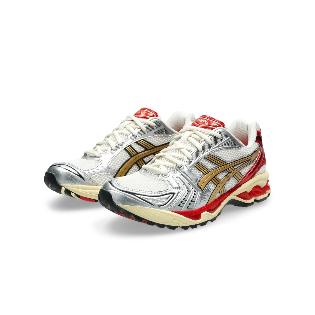 ASICS Gel-Kayano 14 Sneaker Politics Just Say No, Cream/Pure Gold (1203A692-100)