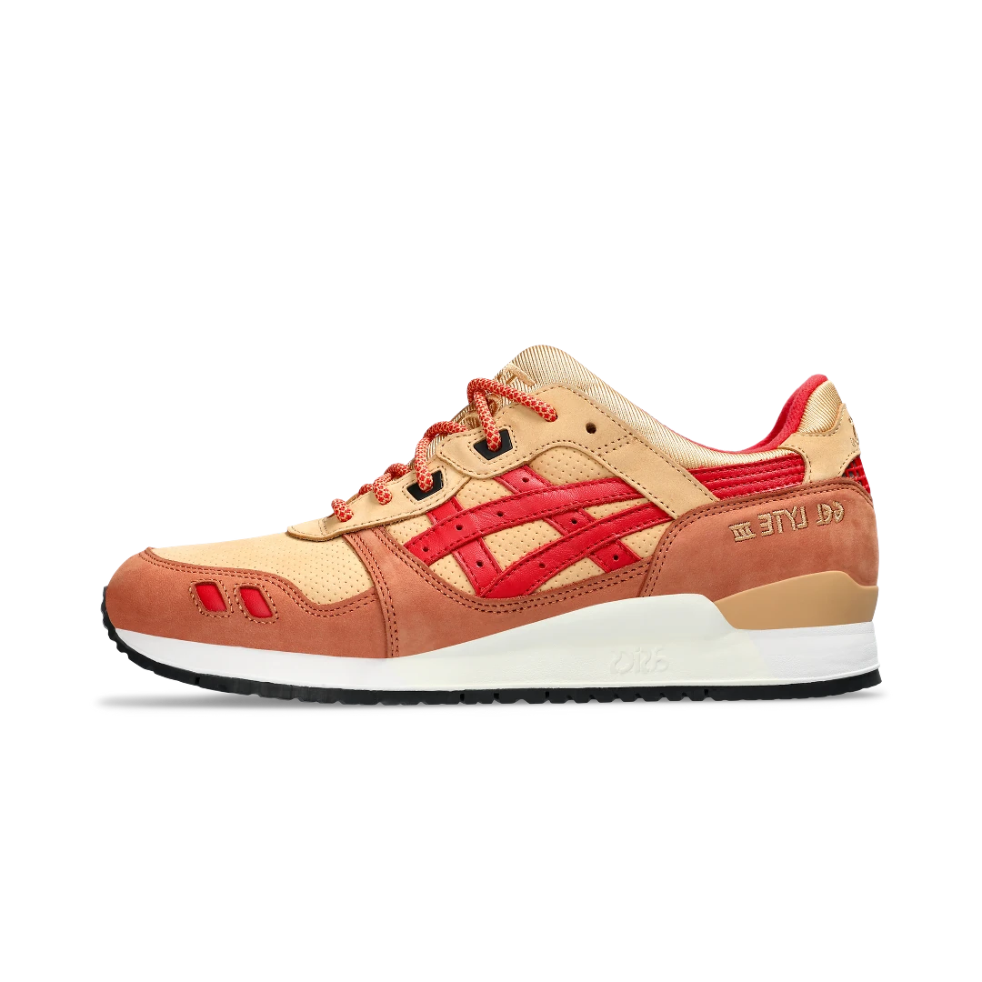 ASICS Gel-Lyte III '07 Remastered Kith Marvel X-Men Gambit Opened Box (Trading Card Not Included), Tan/Brown-Red (1201A962-200)