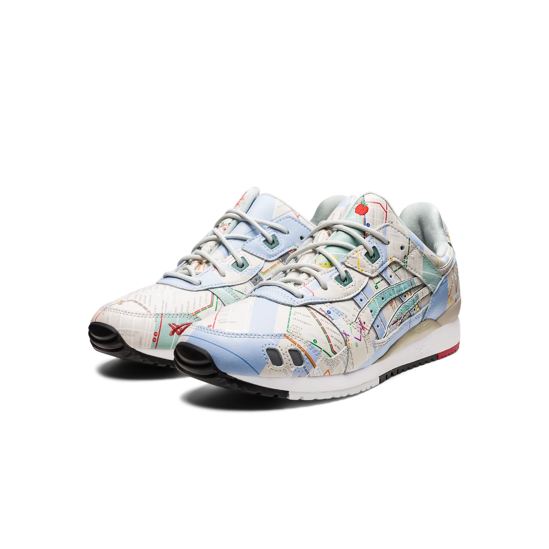 ASICS Gel-Lyte III atmos NYC Subway, Birch/Pure Silver/Multi (1201A528-200)