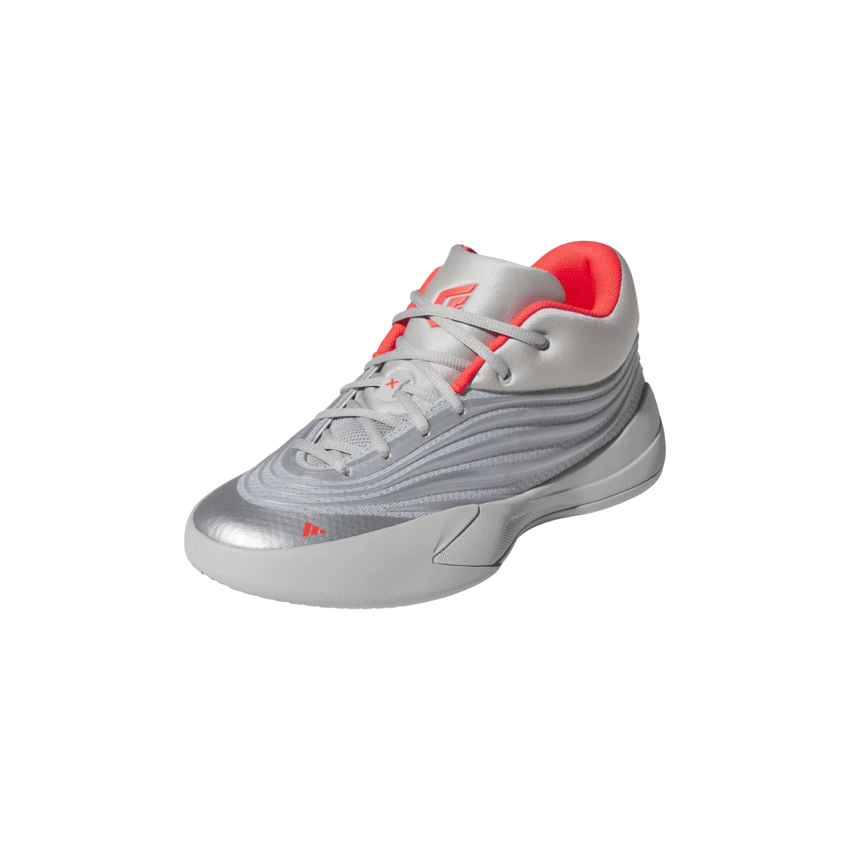 Adidas Dame 10 Silver Metallic Lucid Red