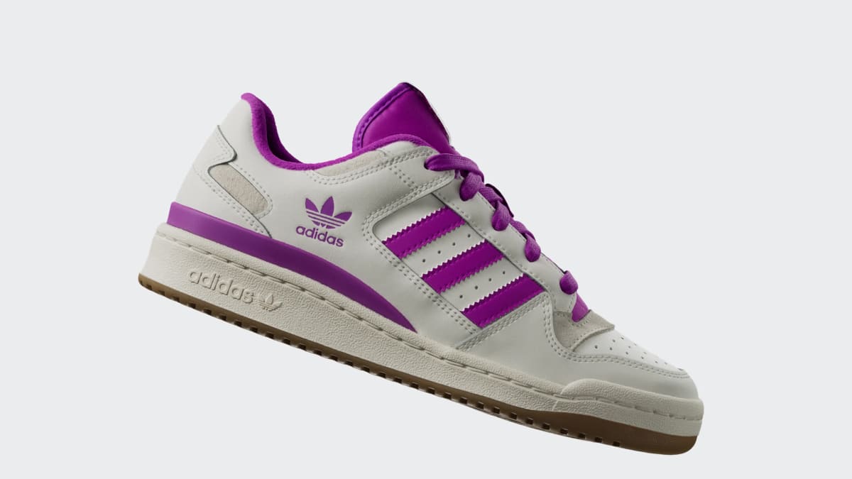 Adidas Forum Low CL Cloud White Purple Burst Cream White