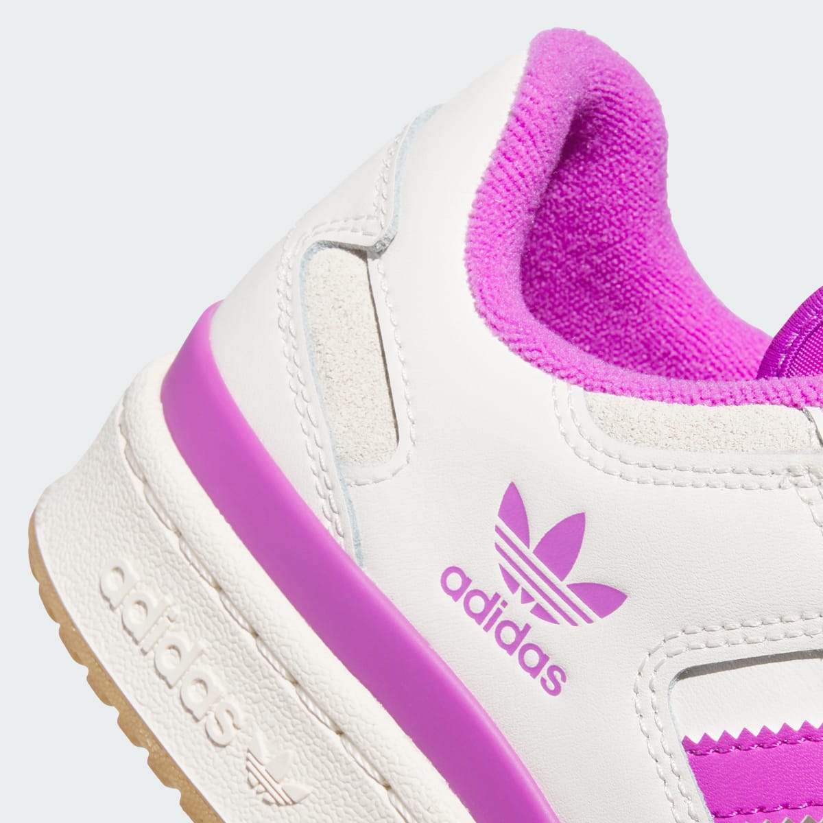 Adidas Forum Low CL Cloud White Purple Burst Cream White