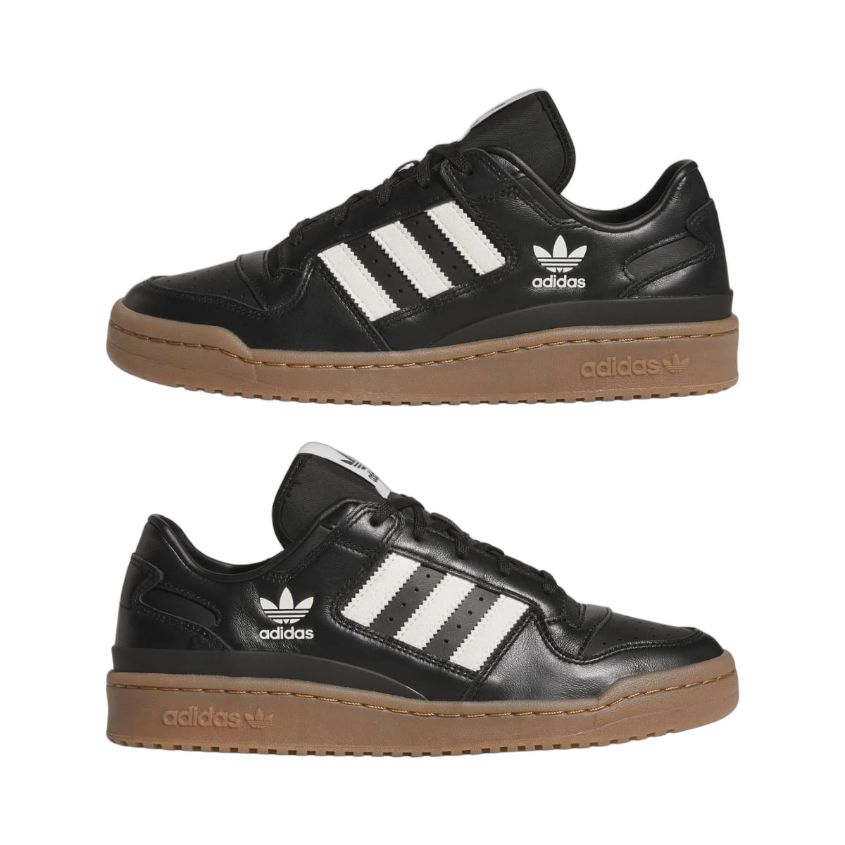 Adidas Forum Low Core Black White Gum