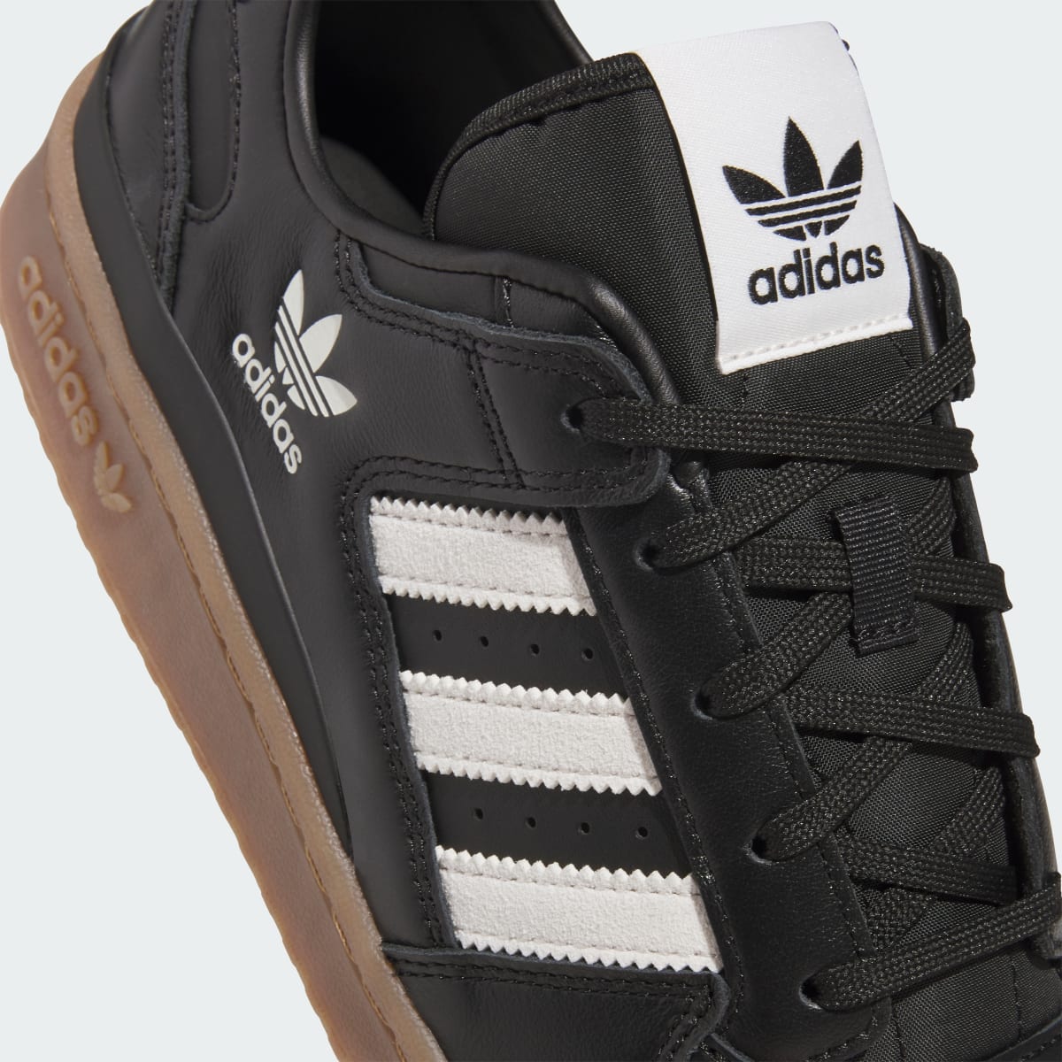 Adidas Forum Low Core Black White Gum