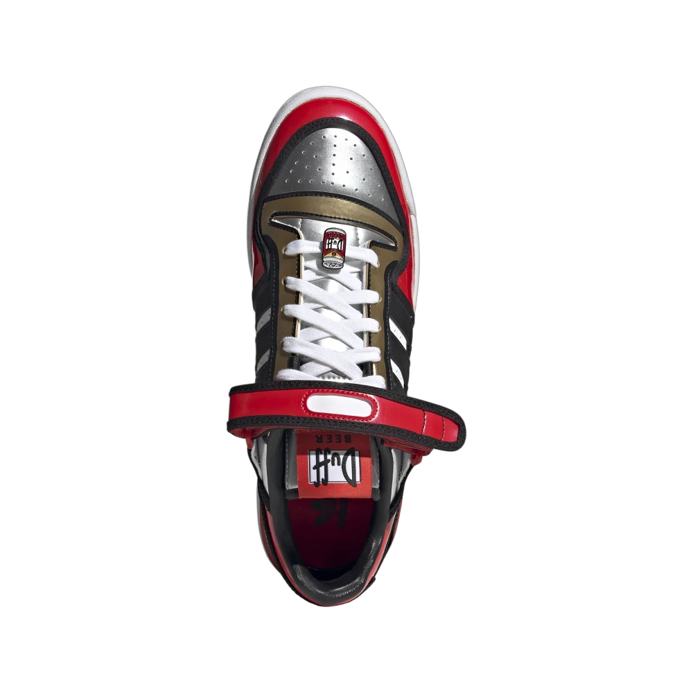 Adidas Forum Low The Simpsons Duffman, White/Red-Silver-Gold (H05801)