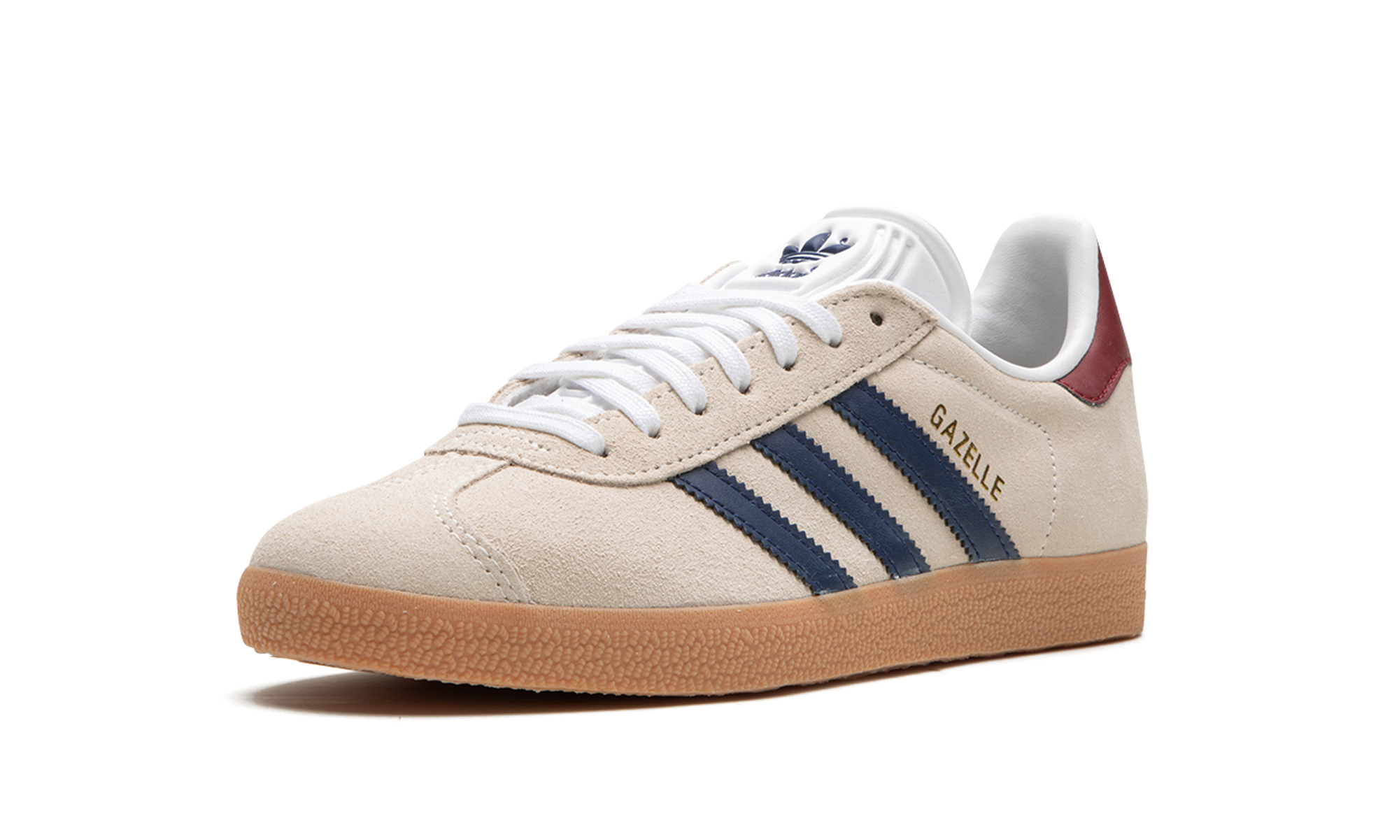 Adidas Gazelle Beige Dark Blue Collegiate Burgundy