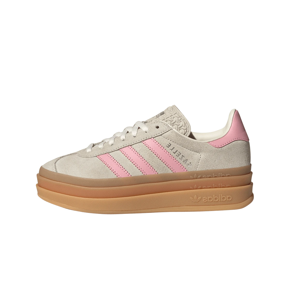 Adidas Gazelle Bold Beige Semi Pink Spark, Beige/Semi Pink Spark/Cream White (JQ7409)
