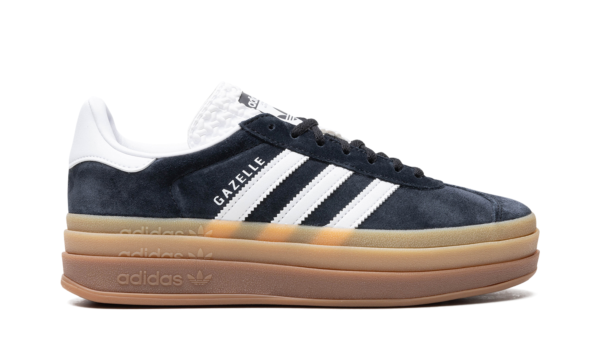 Adidas Gazelle Bold Black White Gum