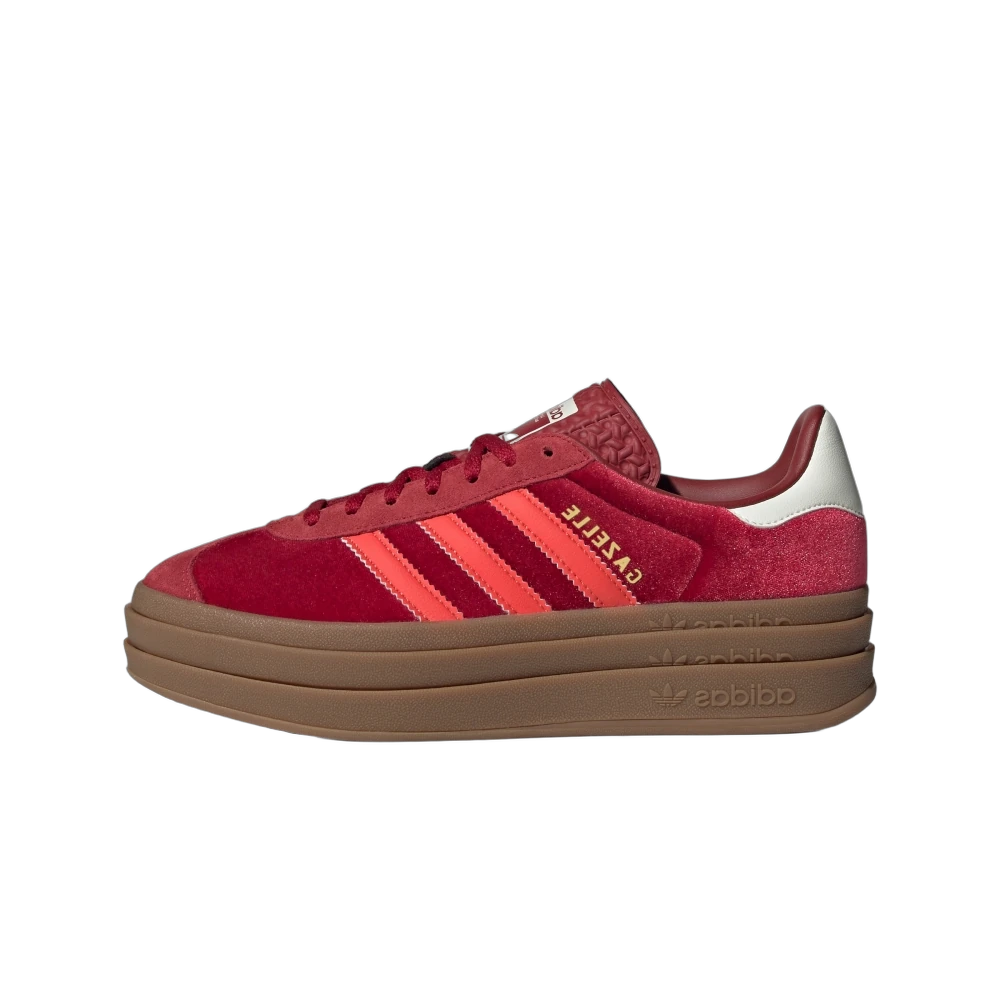 Adidas Gazelle Bold Bright Red Velvet, Red/Bright Red/Off White (IG4388)