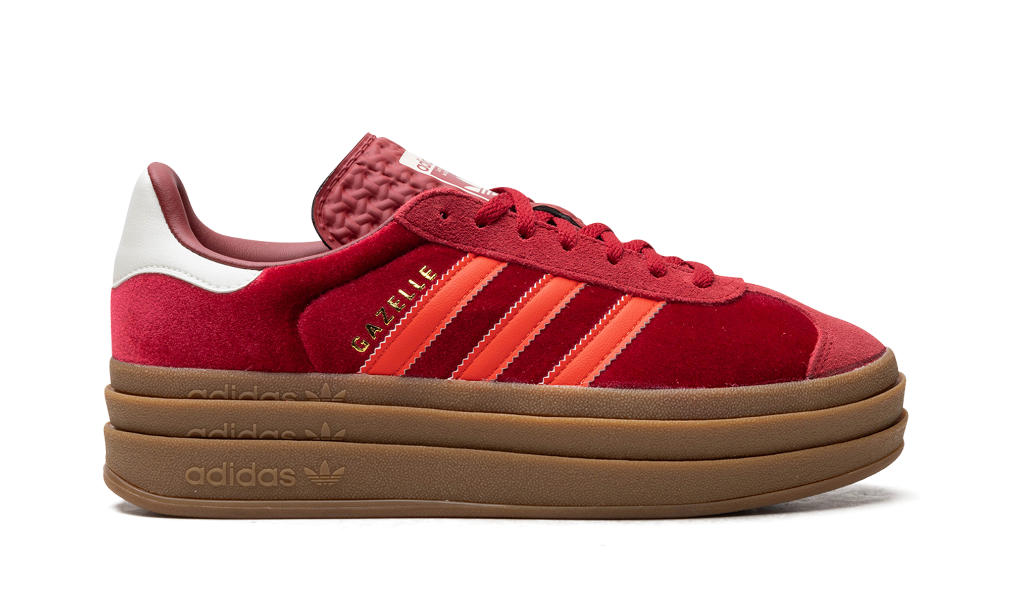 Adidas Gazelle Bold Bright Red Velvet