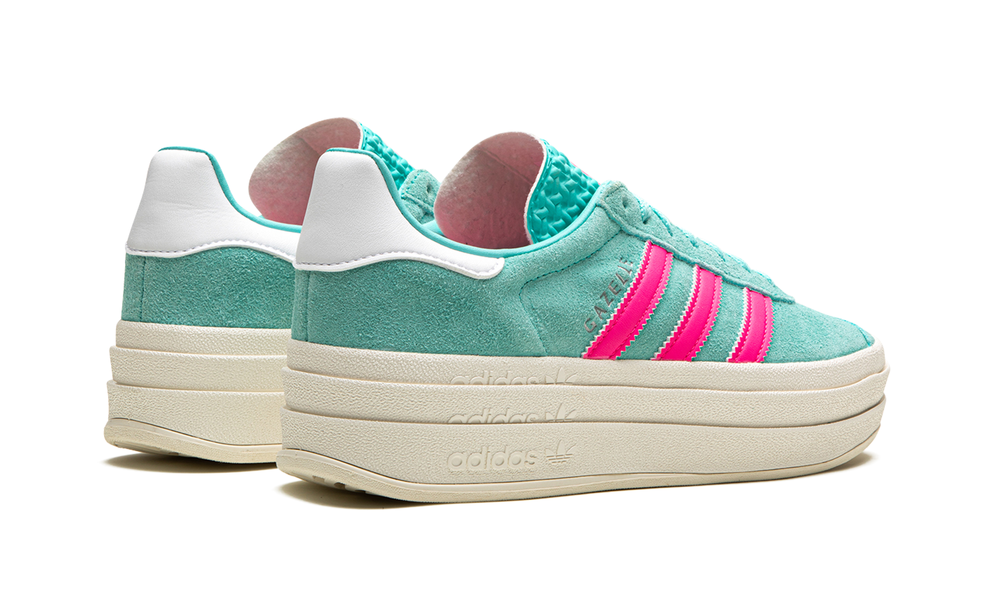 Adidas Gazelle Bold Flash Aqua Lucid Pink
