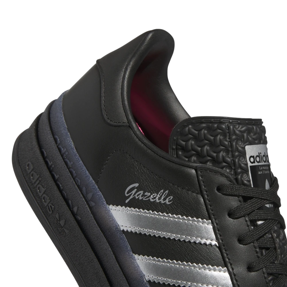Adidas Gazelle Bold Pride Pabllo Vittar Core Black Silver Metallic Lucid Pink, Core Black/Silver Metallic/Lucid Pink (IH8063)