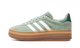 Adidas Gazelle Bold Silver Green Gum (Womens)