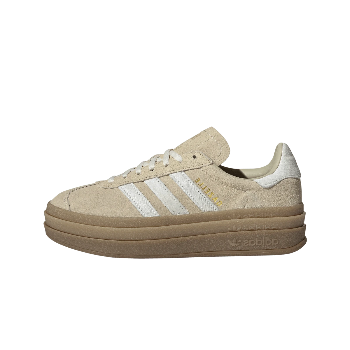 Adidas Gazelle Bold Stone Khaki Cream White