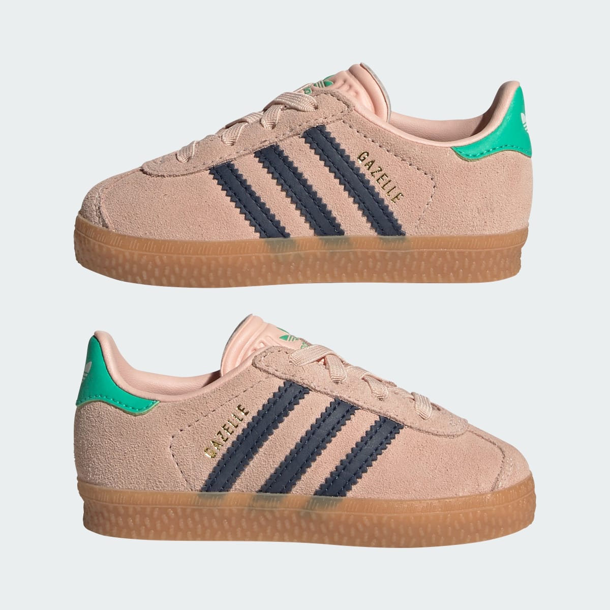 Adidas Gazelle Comfort Closure Blush Pink Night Indigo Green (TD)