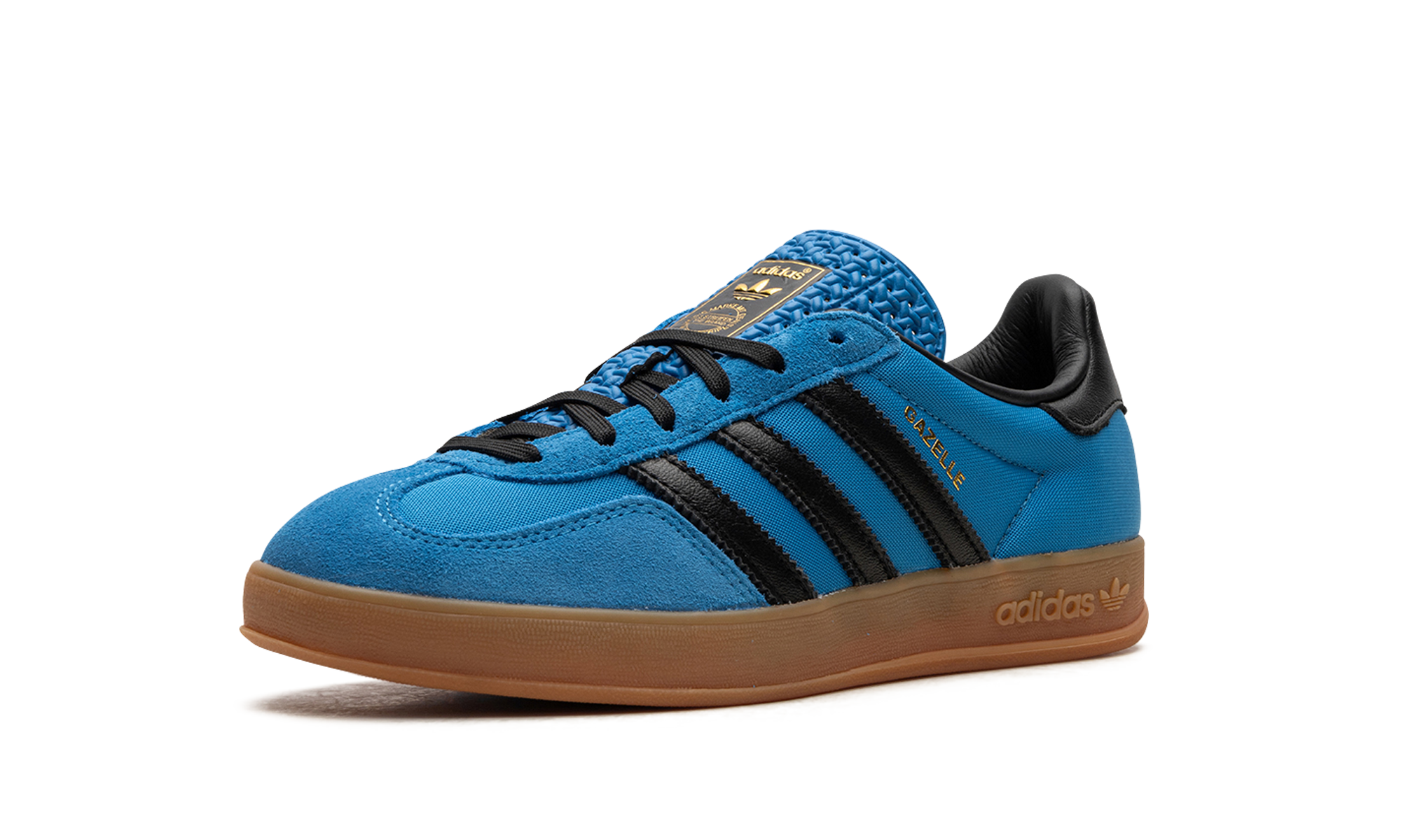 Adidas Gazelle Indoor Bright Blue Black Gum