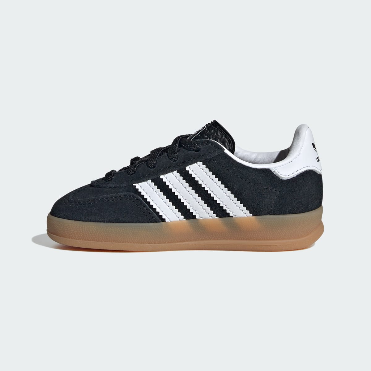 Adidas Gazelle Indoor Comfort Closure Black White Gum (TD)