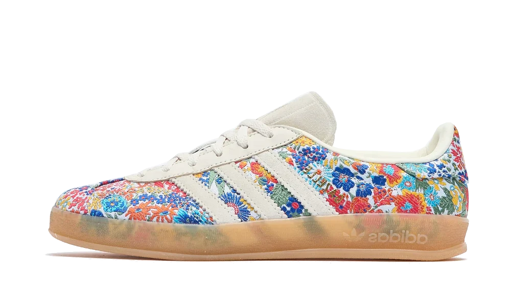 Adidas Gazelle Indoor Liberty London Floral Embroidery, Off-White/Multi (JP5309)