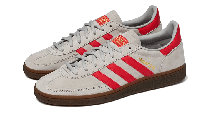 Adidas Handball Spezial Grey Hi-Res Red, Grey Two/Hi-Res Red/Gold Metallic (EF5747)