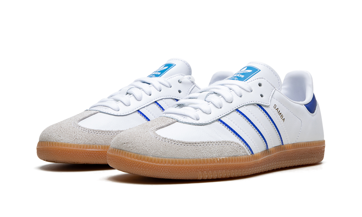 Adidas Samba Leather Cloud White Lucid Blue