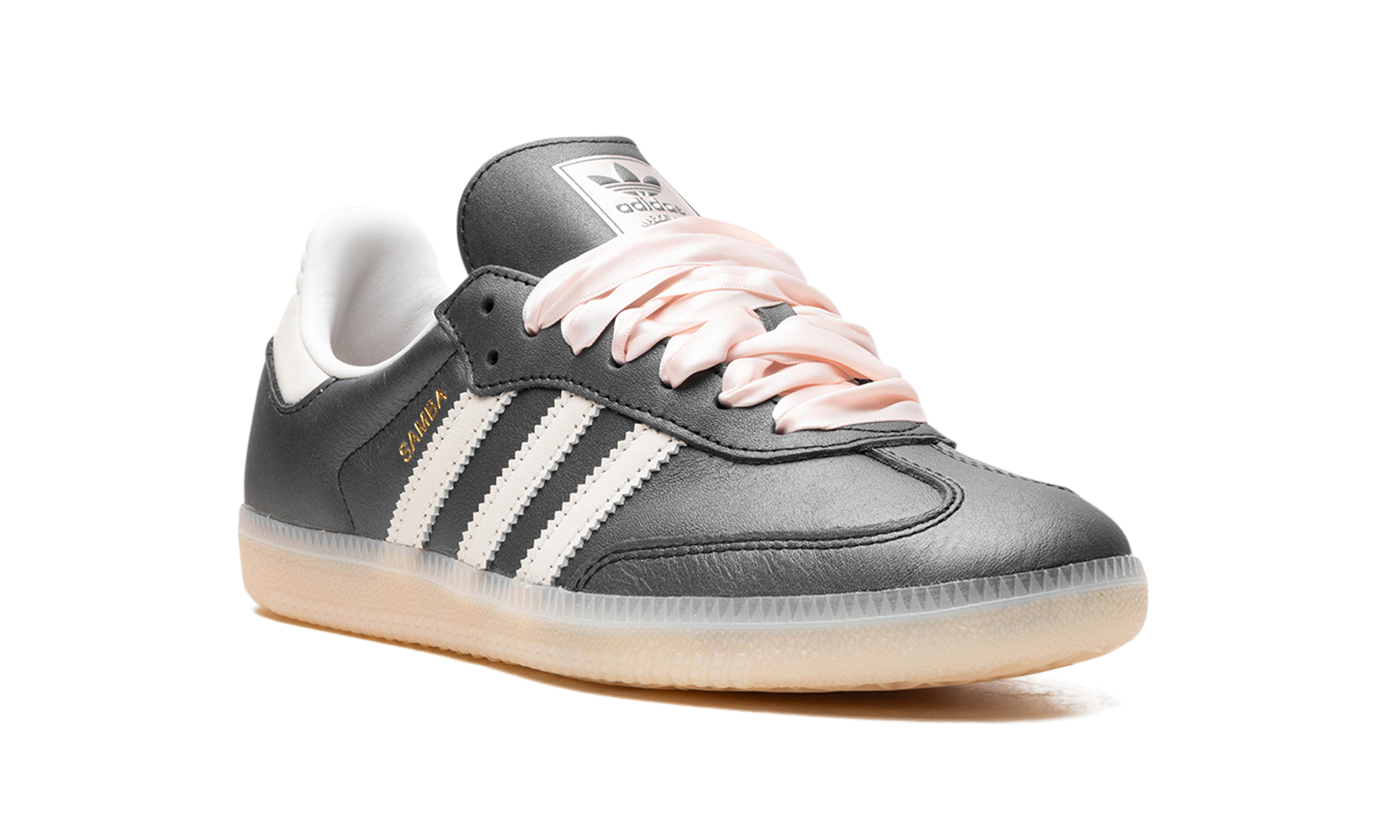 Adidas Samba OG Black Pink Ribbon Laces