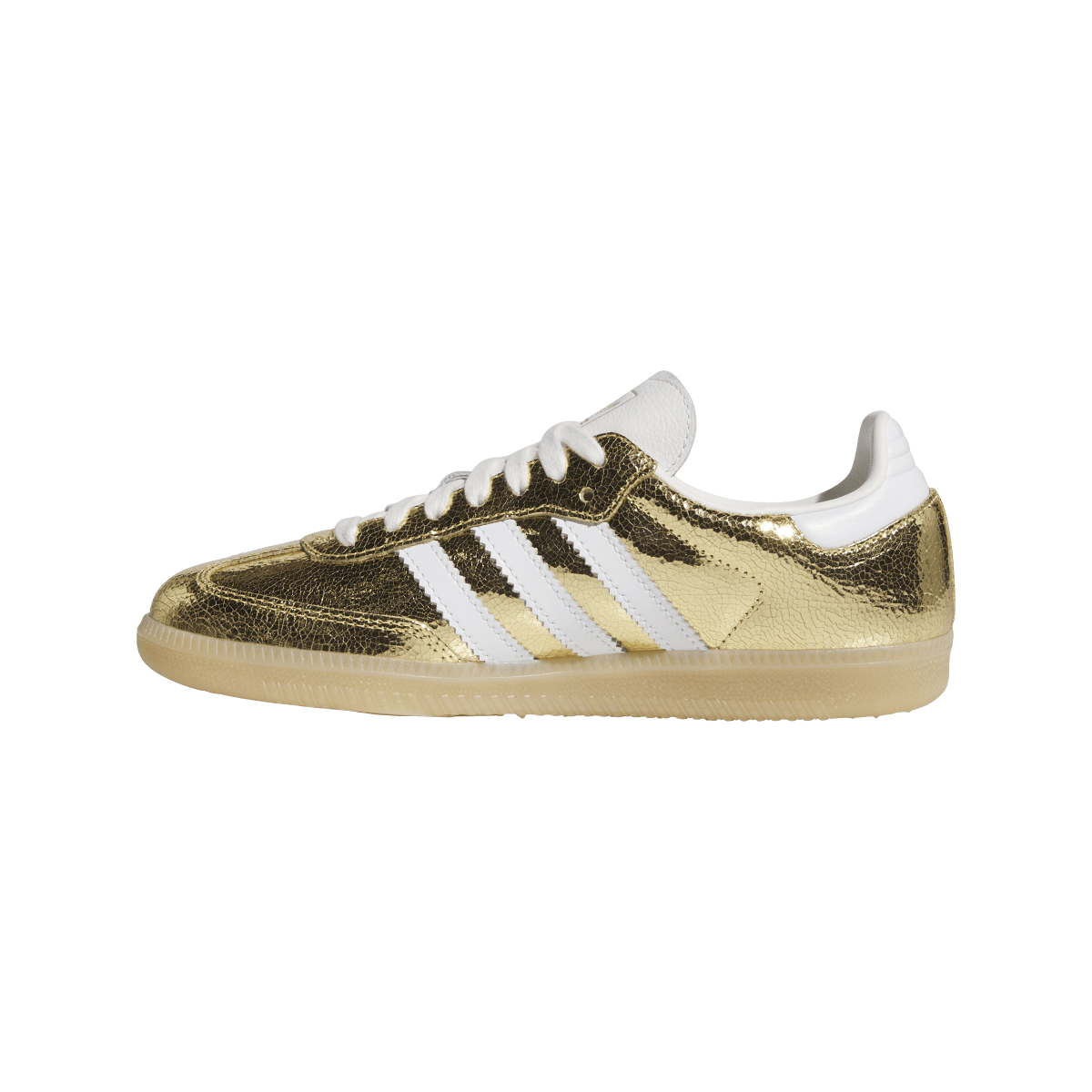 Adidas Samba OG Gold Metallic Cracked Leather