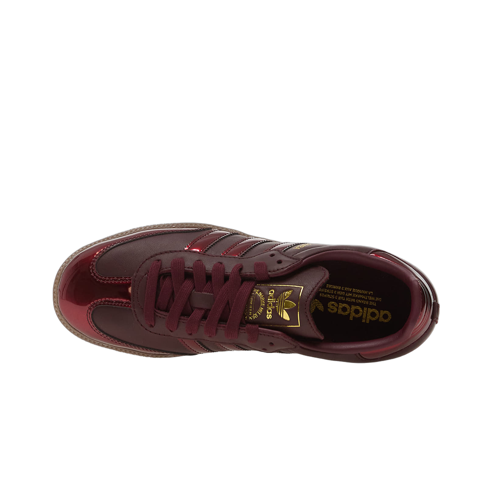 Adidas Samba OG Maroon Gold Metallic