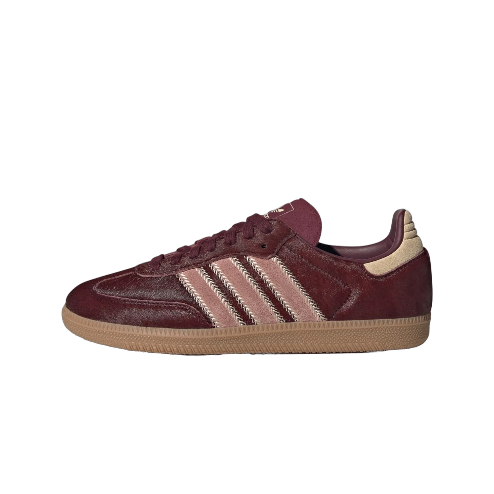 Adidas Samba OG Maroon Sand Strata Pony, Sand Strata/Maroon/Warm Clay (JP5330)