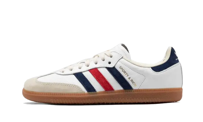Adidas Samba OG Sporty & Rich USA, Cloud White/Night Indigo/Collegiate Red (IH8338)