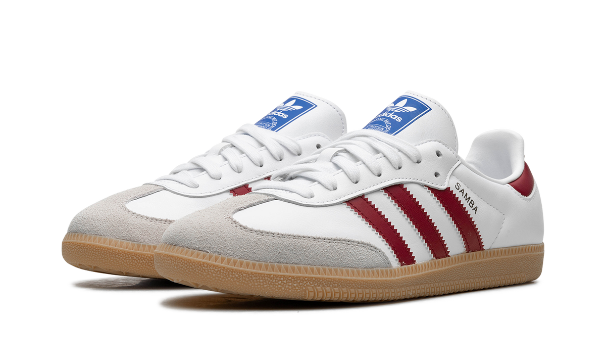 Adidas Samba OG White Burgundy Gum
