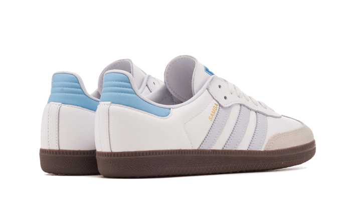 Adidas Samba OG White Sky Blue, Foowear White/Clear Sky/Blue (JI2003)