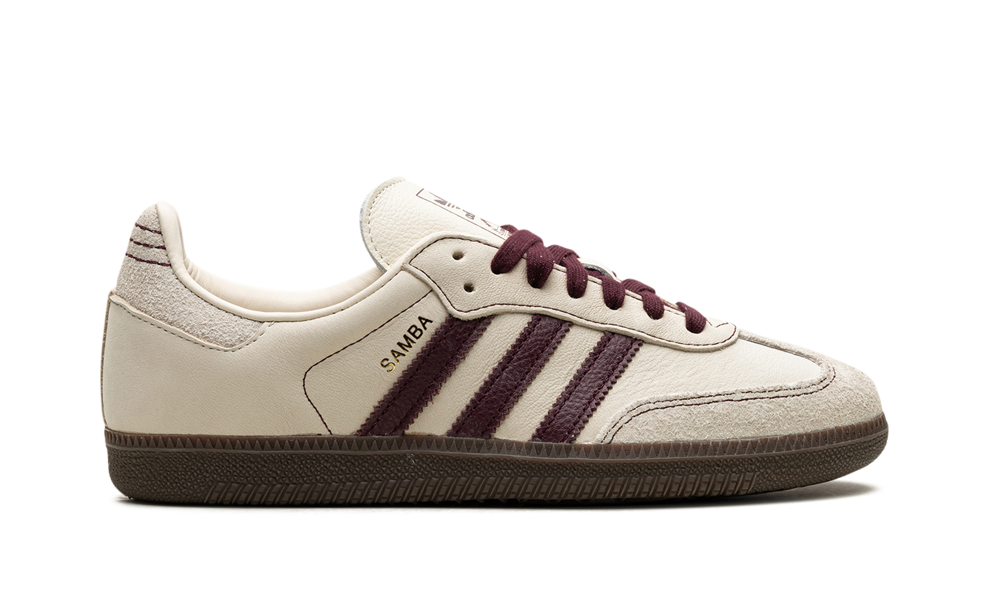 Adidas Samba OG Wonder White Maroon