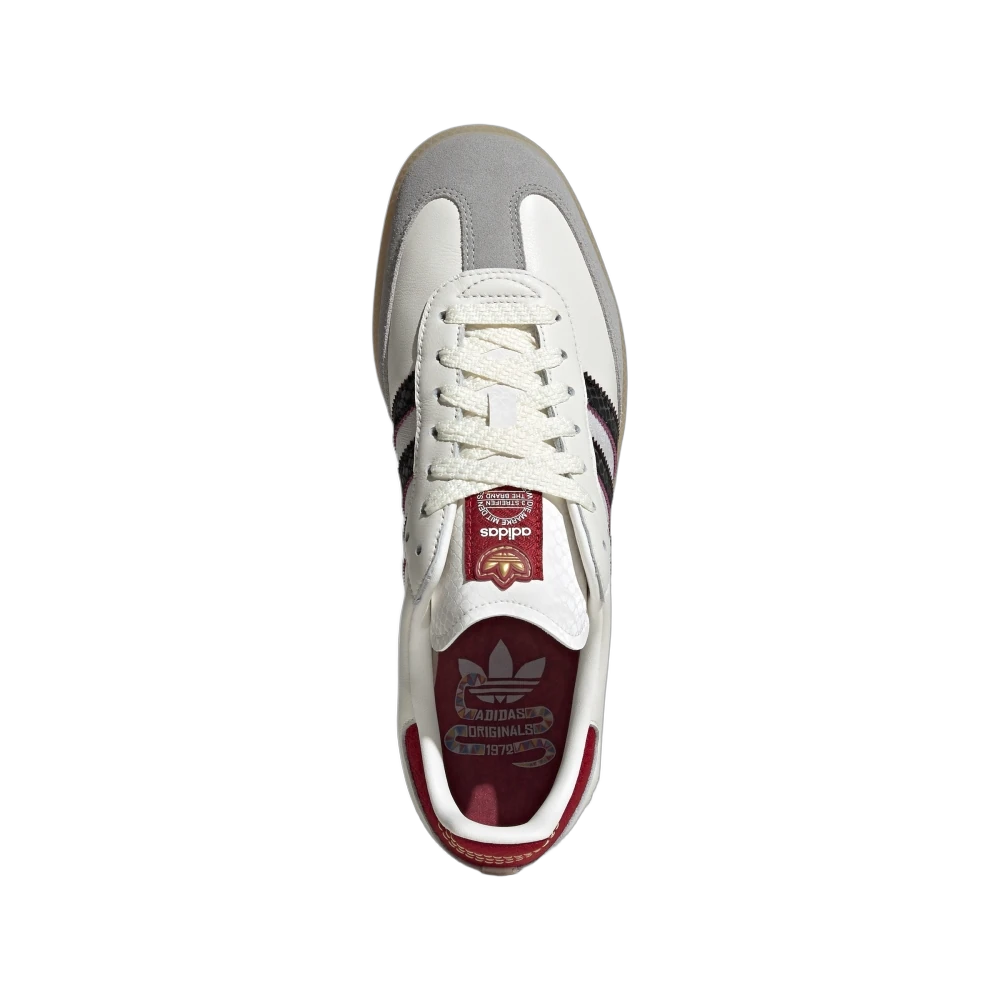 Adidas Samba OG Year of the Snake, Cloud White/Core Black/Active Maroon (JQ5976)