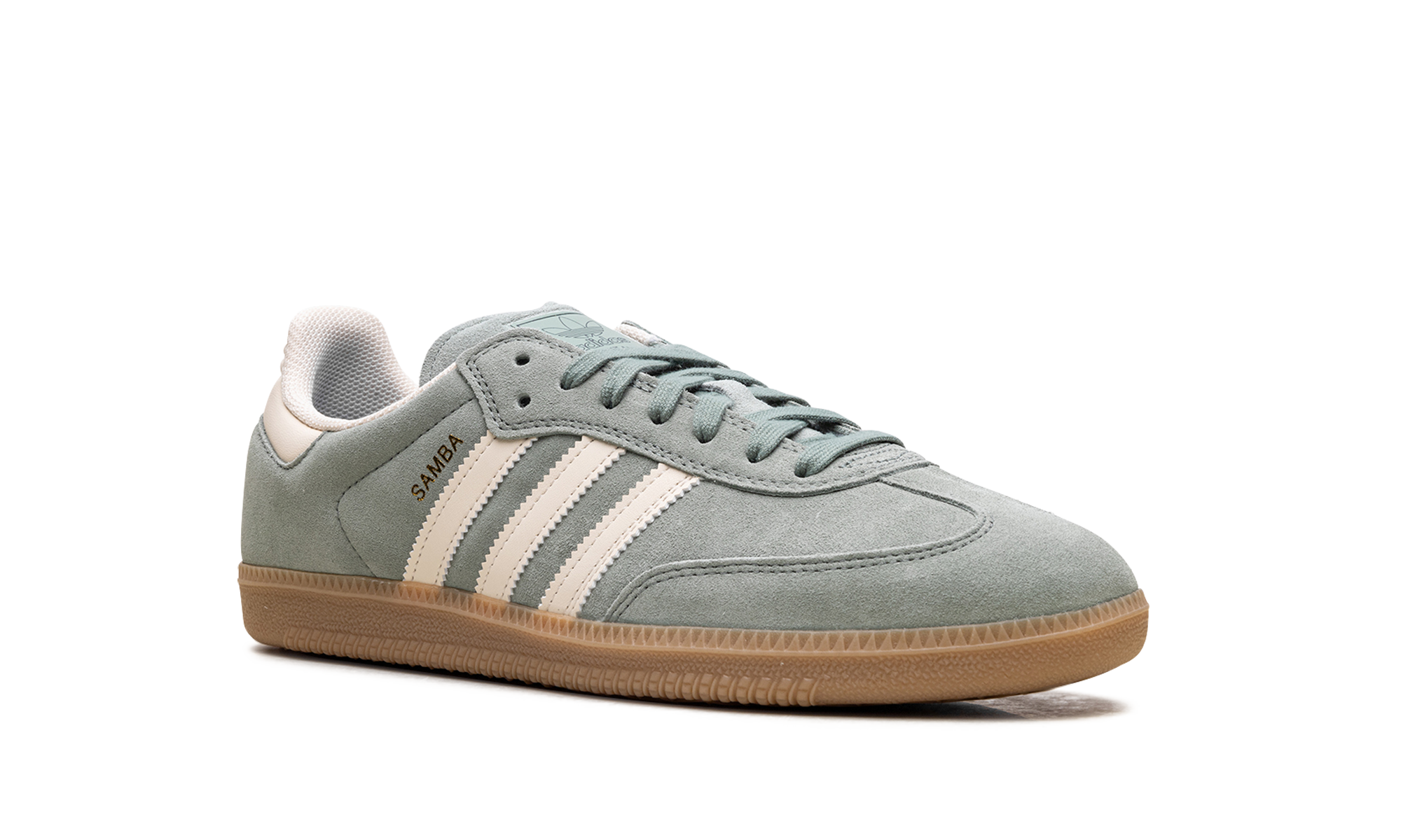 Adidas Samba Silver Green Wonder White