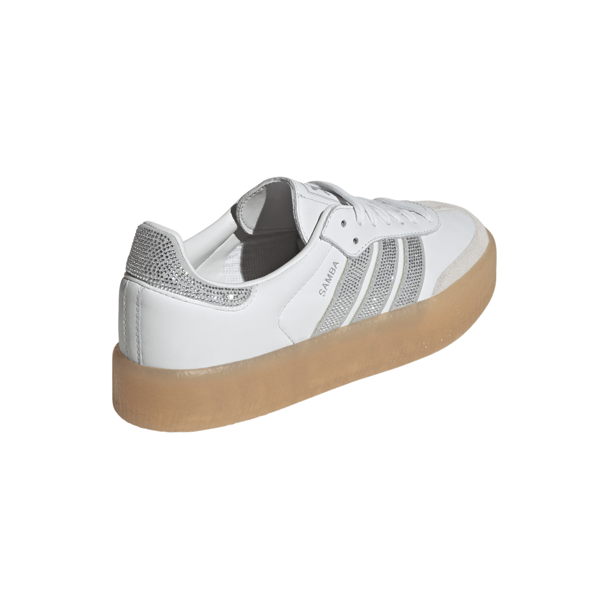 Adidas Sambae Rhinestone Crystal White Silver