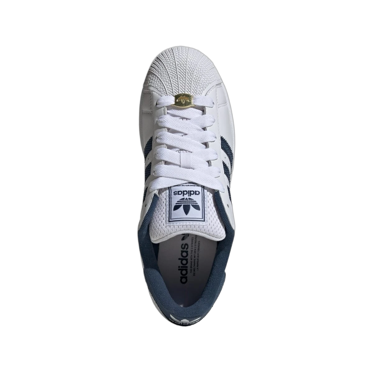 Adidas Superstar 2 Cloud White Crew Navy Gold Metallic
