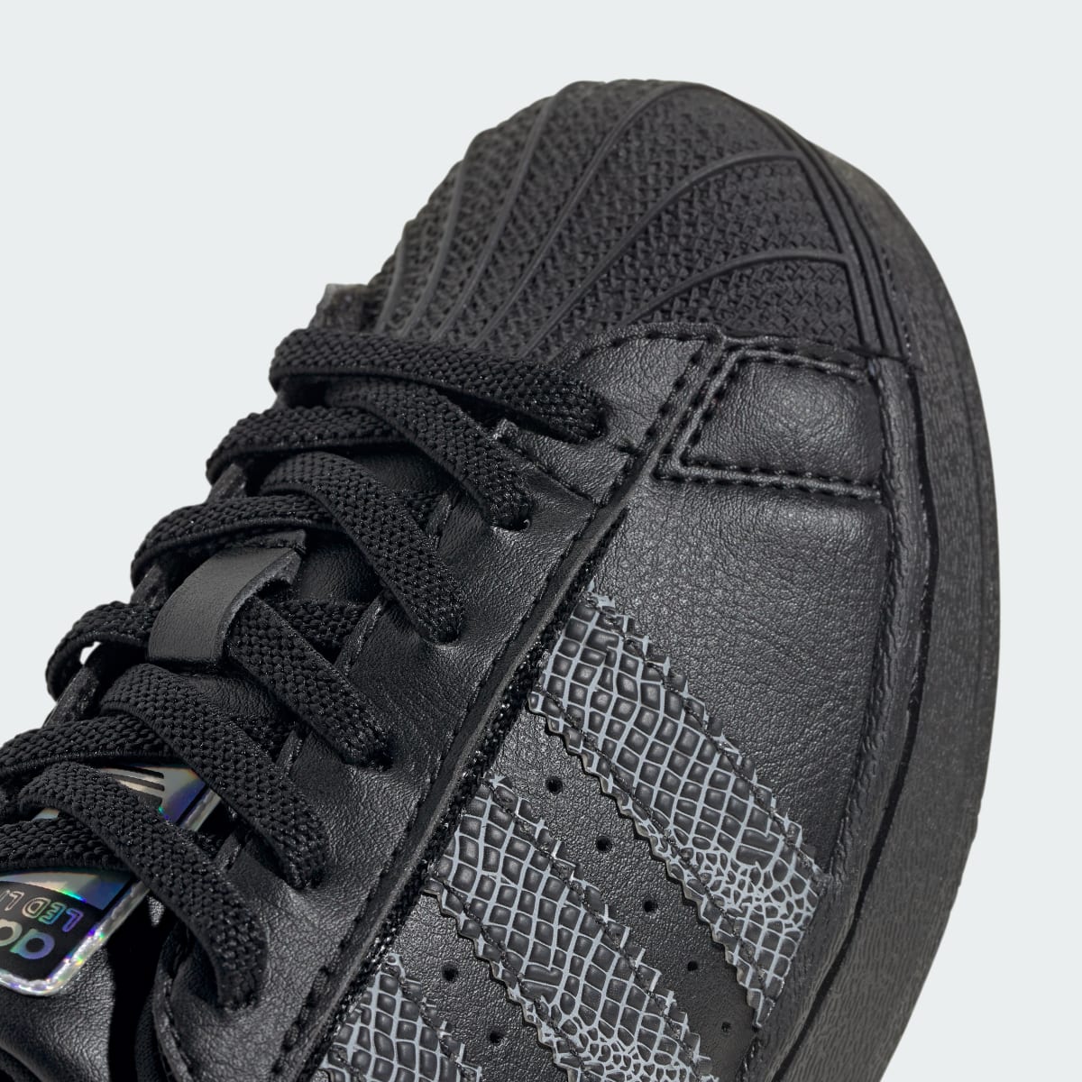 Adidas Superstar LED Lights Comfort Closure Core Black Red (PS)