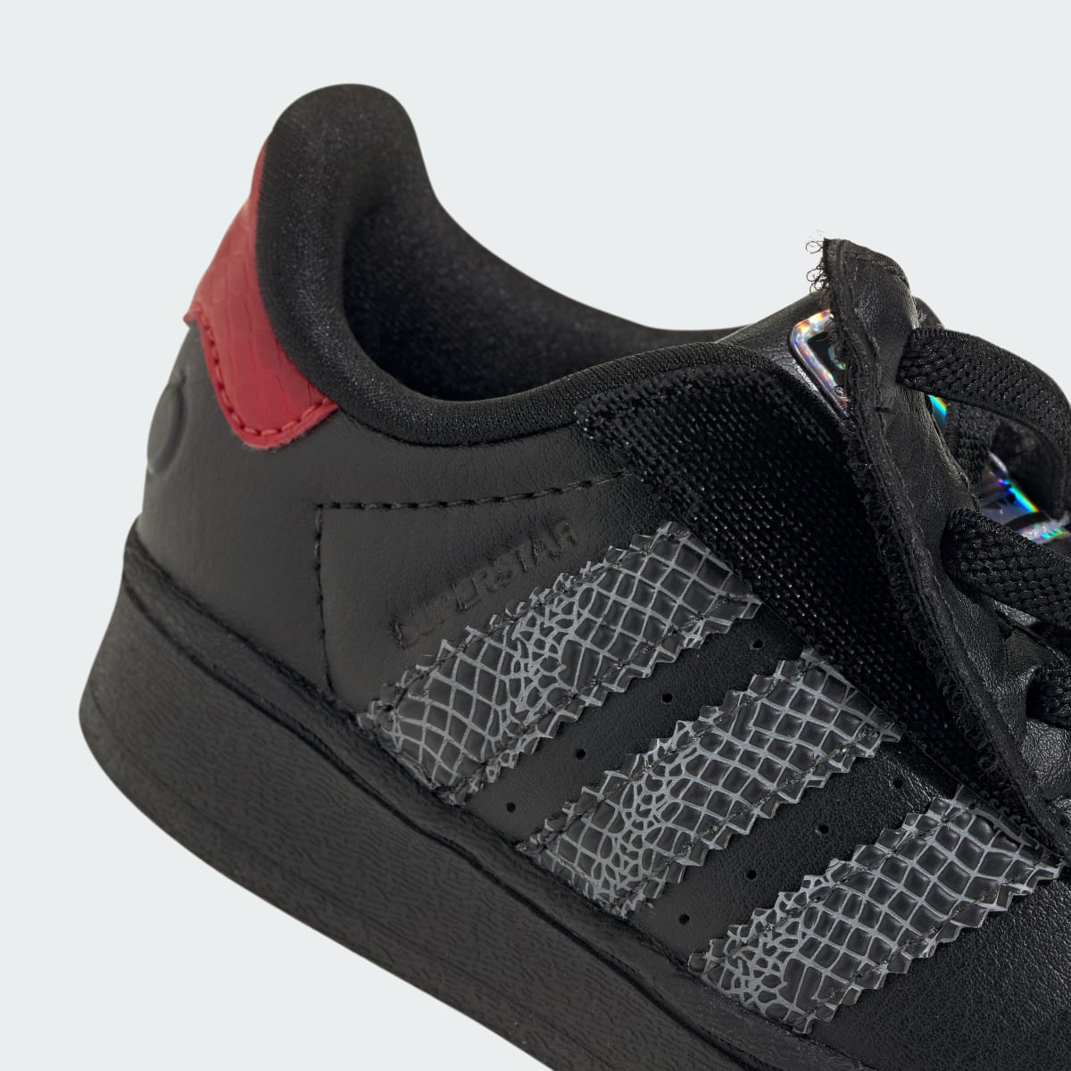 Adidas Superstar LED Lights Comfort Closure Core Black Red (TD)
