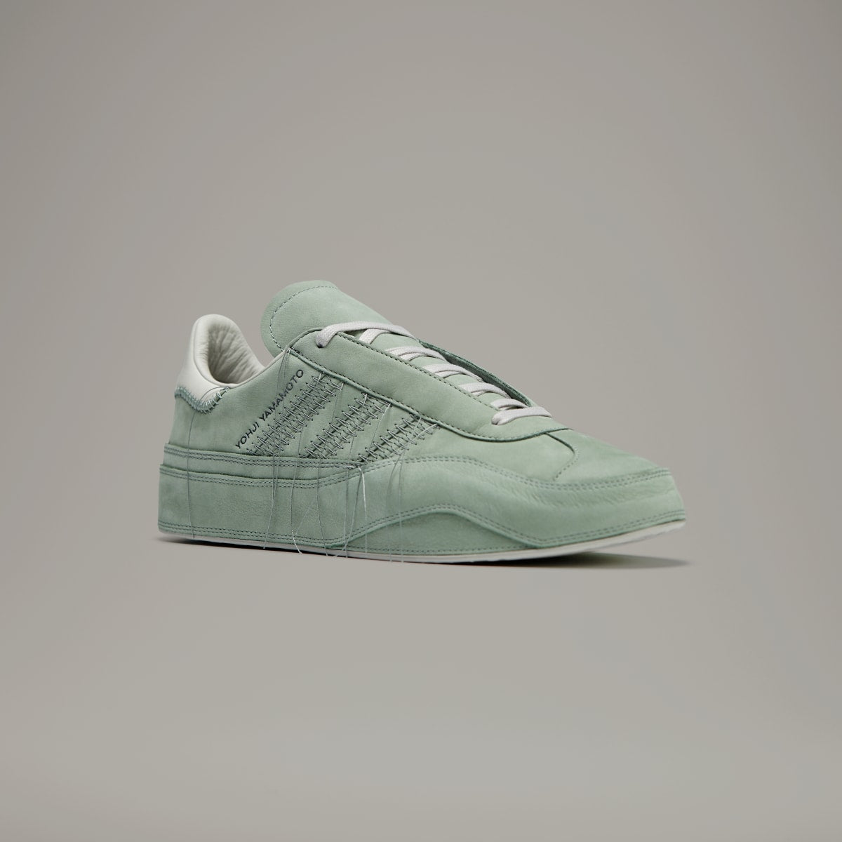 Adidas Y-3 Gazelle Silver Green Off White Light Brown