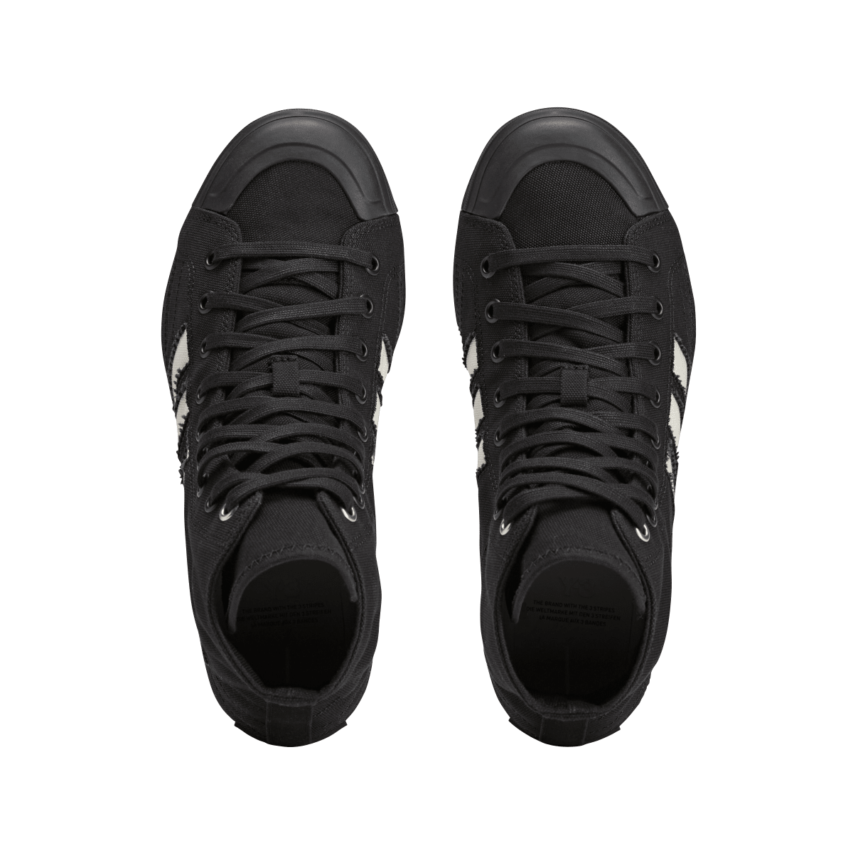 Adidas Y-3 Nizza Hi Black Off White Cut Out