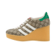 Adidas x Gucci Gazelle Wedge Beige GG Monogram