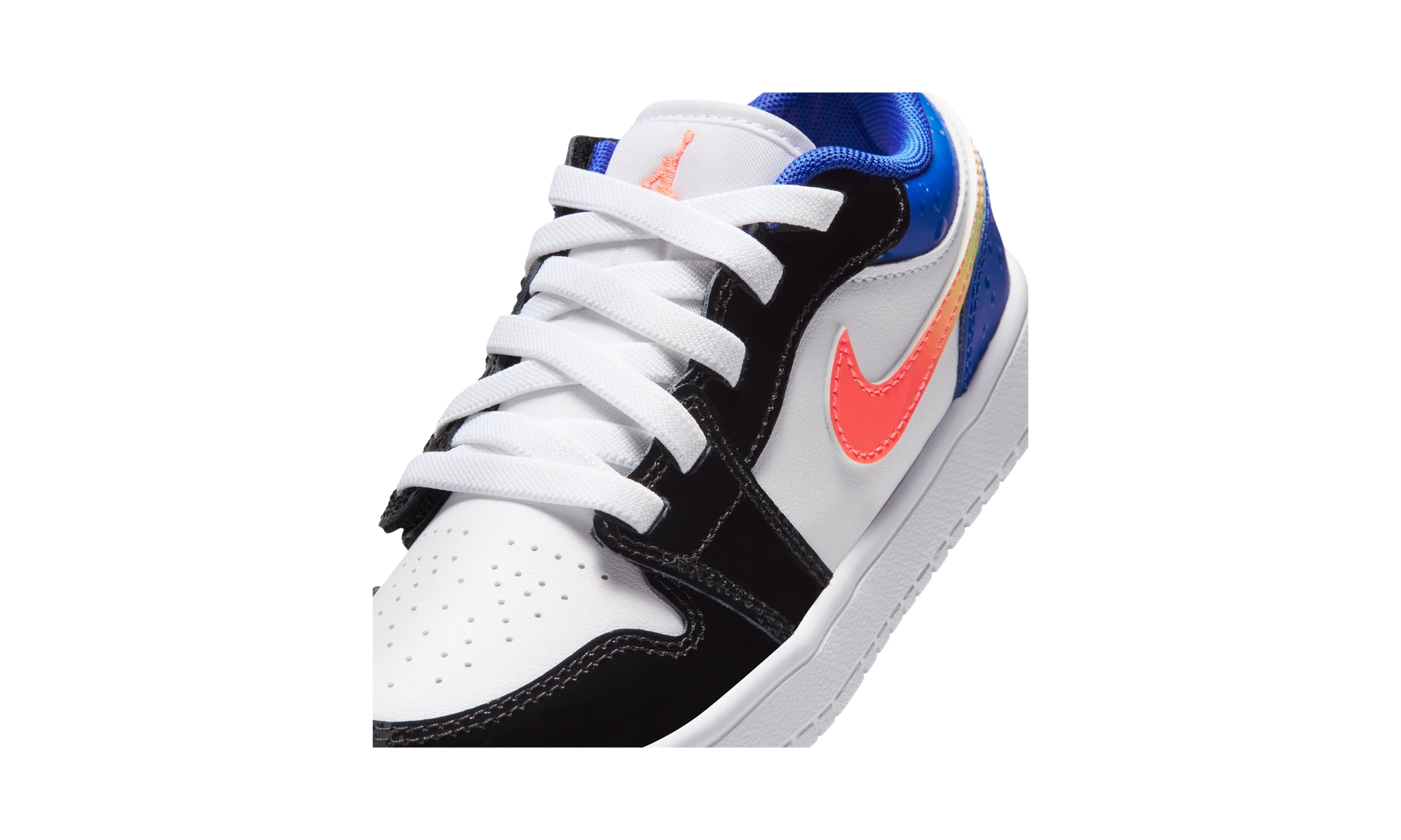 Air Jordan 1 Low ALT SE White Black Royal Bright Mango (PS)