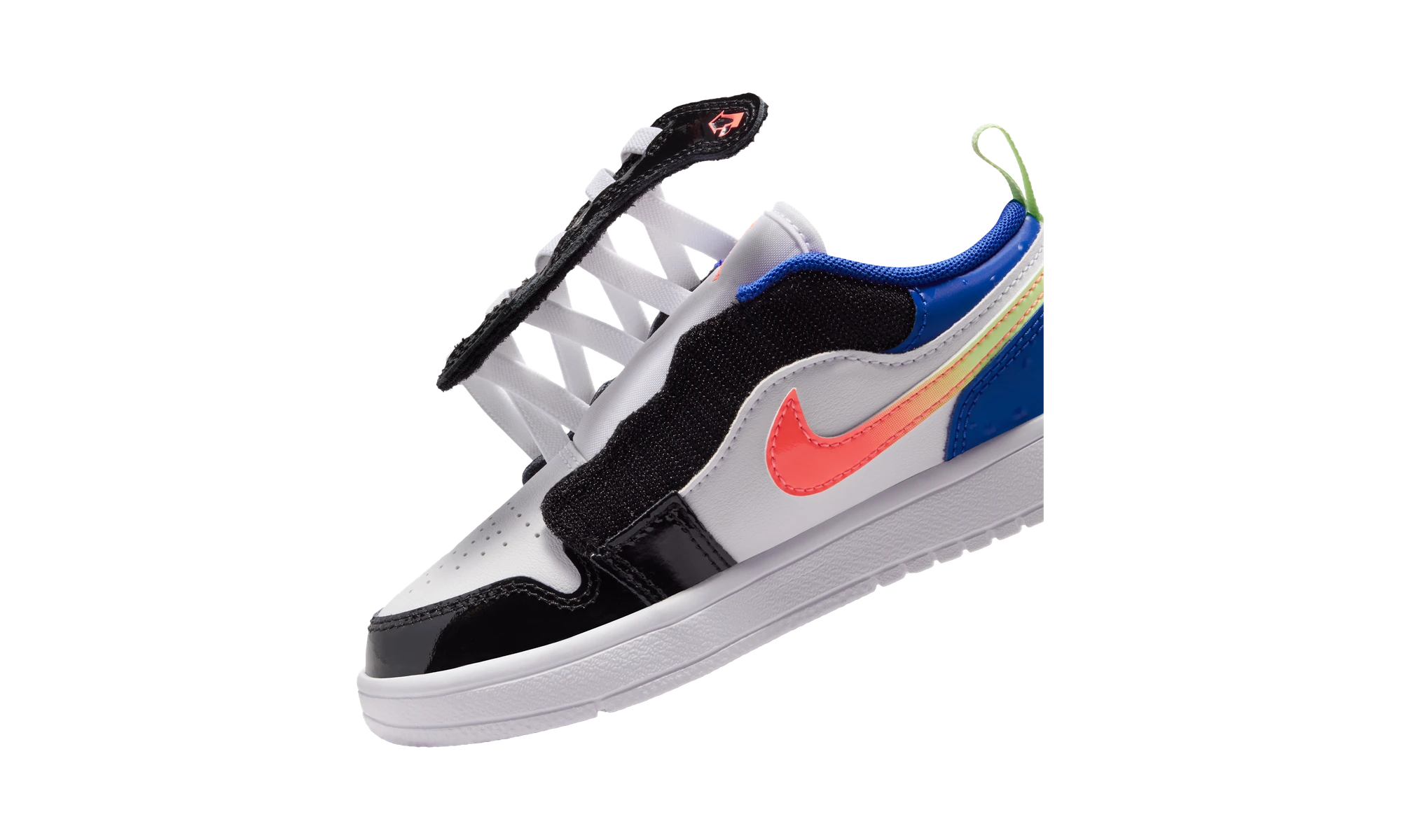 Air Jordan 1 Low ALT SE White Black Royal Bright Mango (PS)