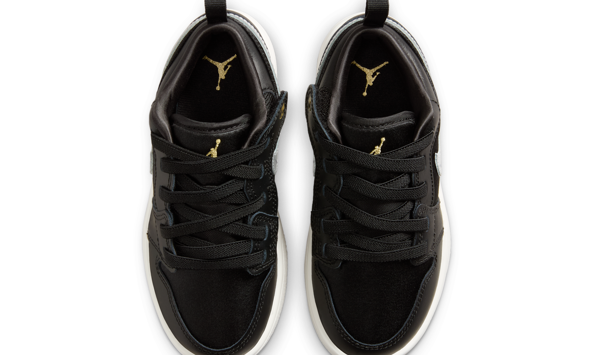 Air Jordan 1 Low Alt SE Black Silver Sail Gold (PS)