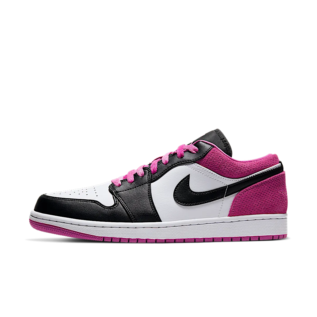 Air Jordan 1 Low Black Active Fuchsia, Black/Active Fuchsia-White-Black (CK3022-005)